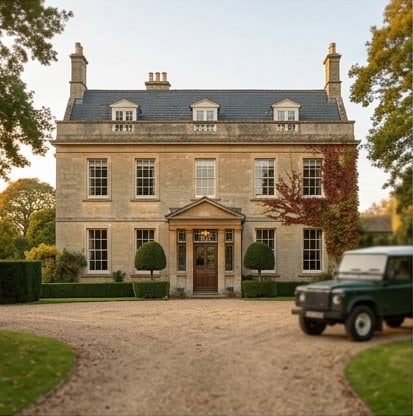 Substantial six-bedroom Cotswold-stone country house, near Ardley