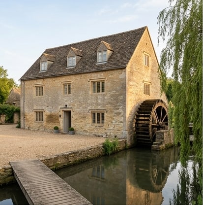 Architecturally restored four-bedroom Victorian water-mill conversion, Lower Heyford