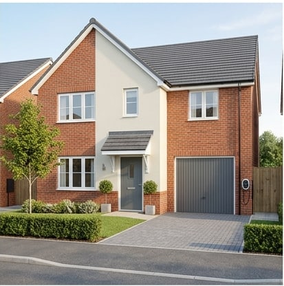 Substantial four-bedroom new-build detached home, Withymoor Park