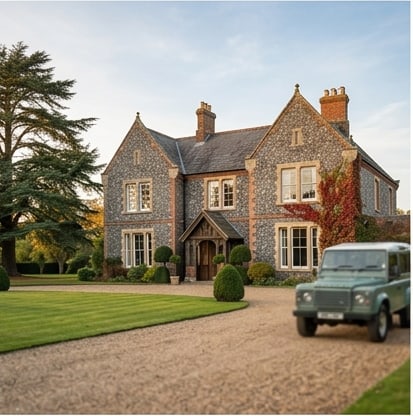Substantial six-bedroom Norfolk country house with three acres, near Saxlingham