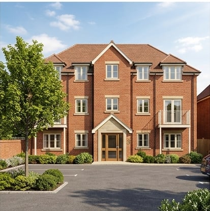 Two-bedroom top-floor apartment, Viking Drive, central Towcester