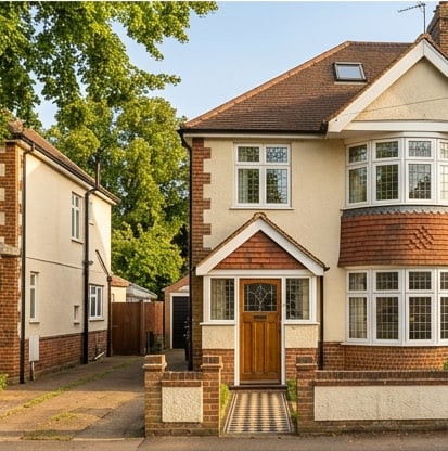 Three-bedroom 1933 pebbledash semi, Whittlebury (probate sale, no chain)