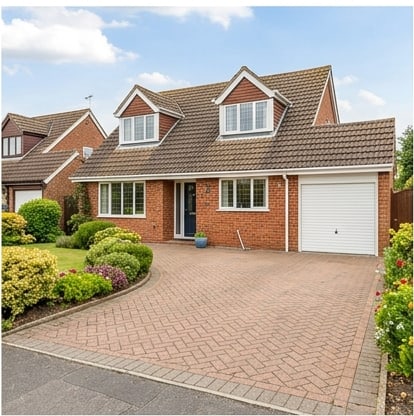 Three-bedroom chalet bungalow for single-level living, Ansons Close