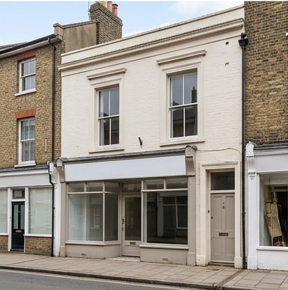 Two-bedroom characterful flat above a shop, Lingfield Lane